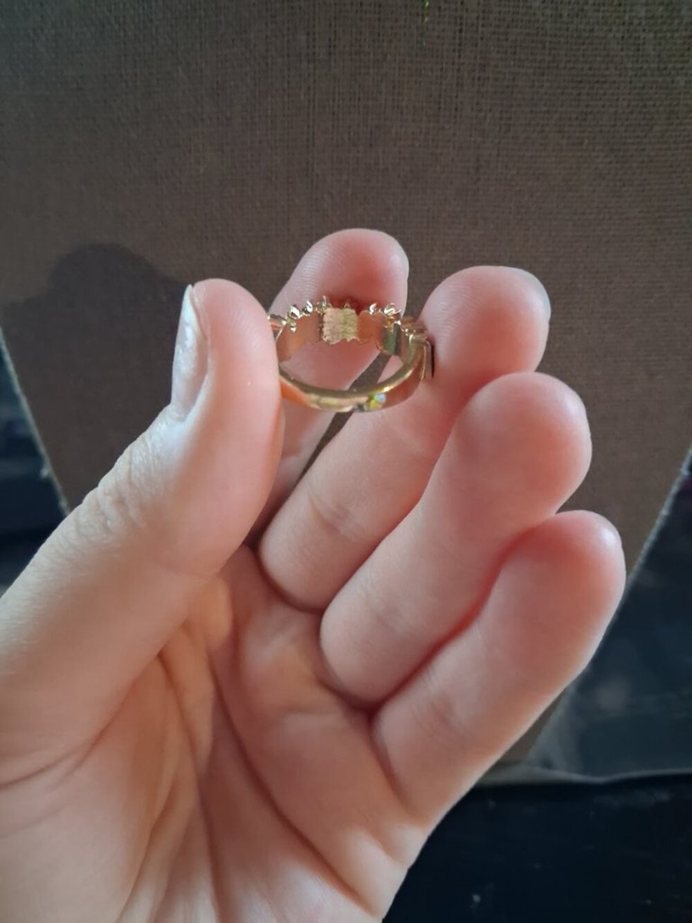 Green stoned ring - Picture 4 of 6